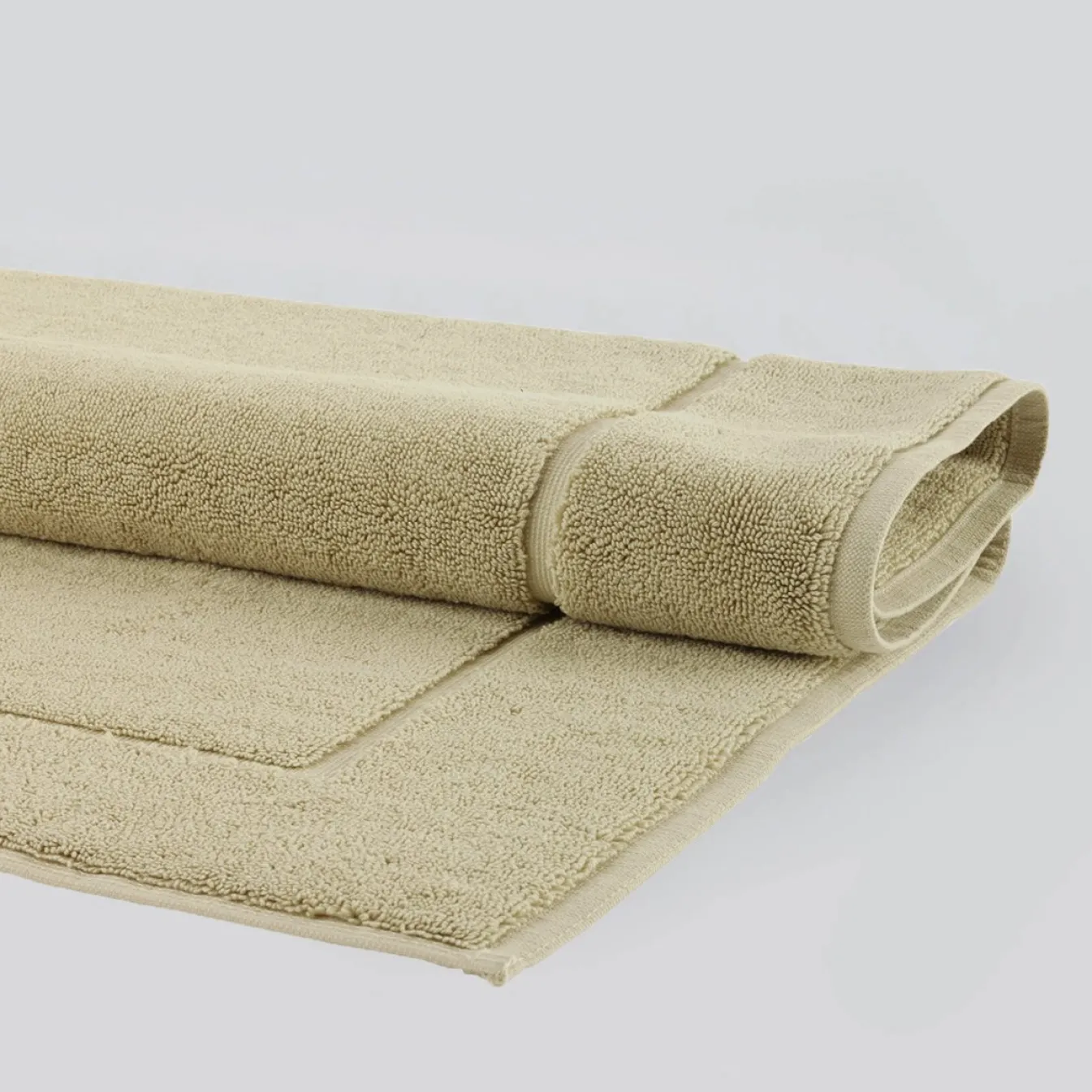 Outlet Bath & Living Aquanova Bath mat LONDON color (green / yellow-green) Hemp-512