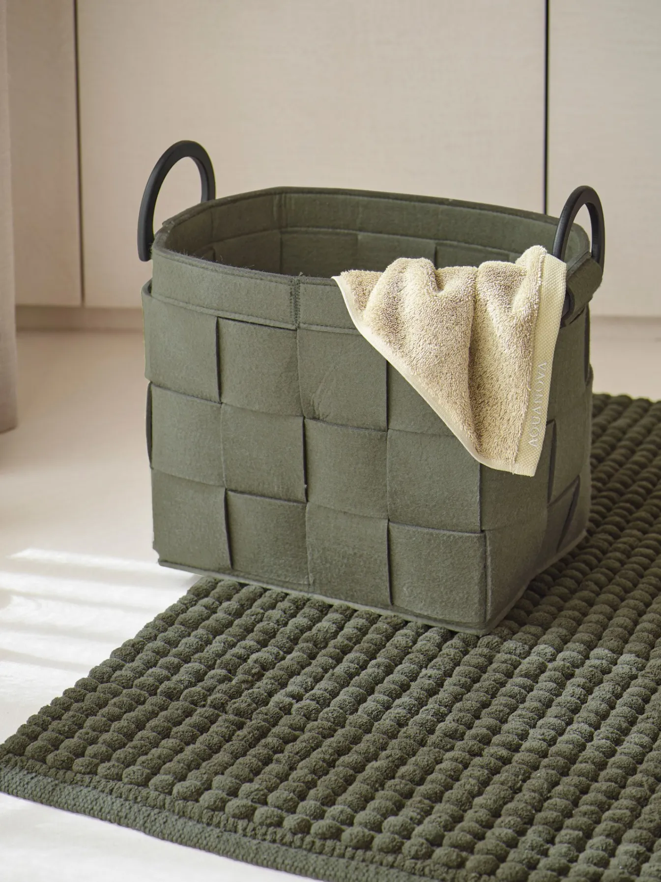 Flash Sale Bath & Living Aquanova Bath textiles LONDON color Hemp-512