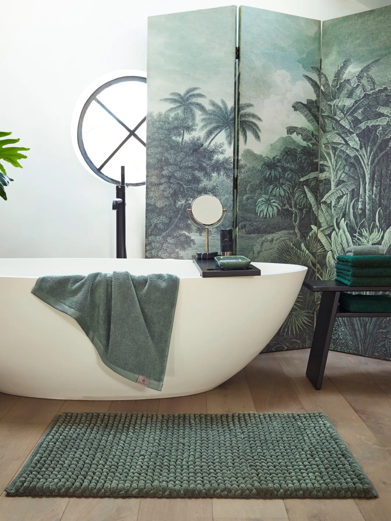 Cheap Bath & Living Aquanova Bath textiles OSLO color Willow, green (OSLTW-116)