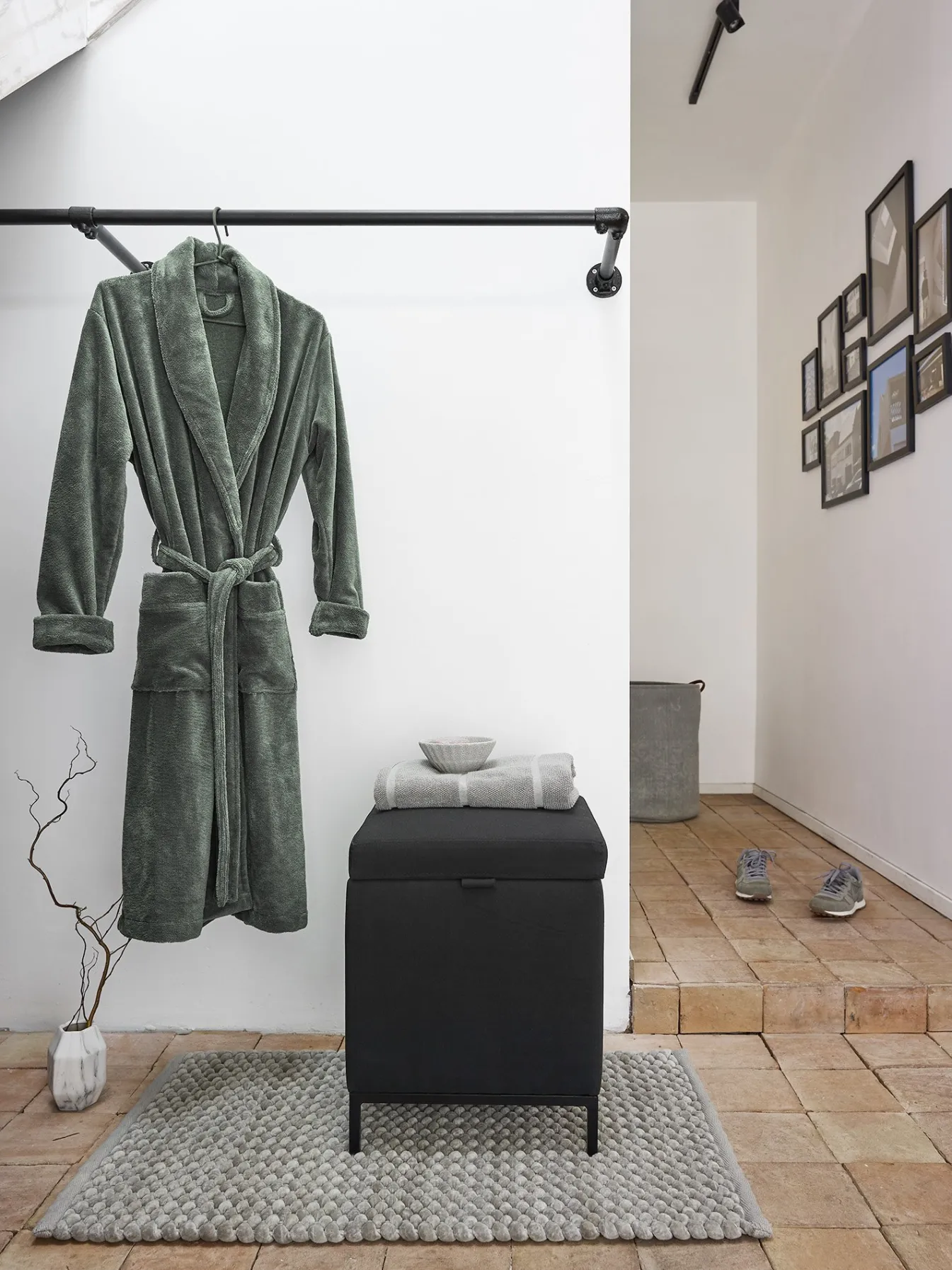 Sale Bath & Living Aquanova Bathrobe EINAR color Forest-269 (green)