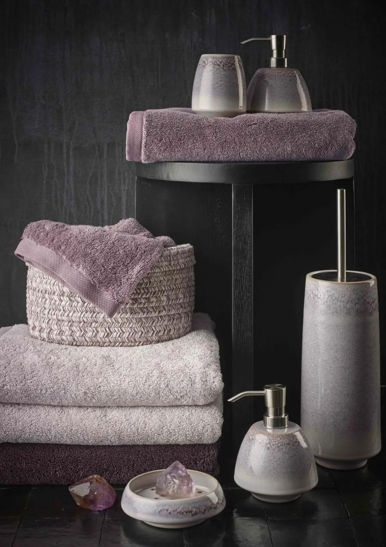 Sale Bath & Living Aquanova Cup / toothbrush holder FIGO color Malva-883