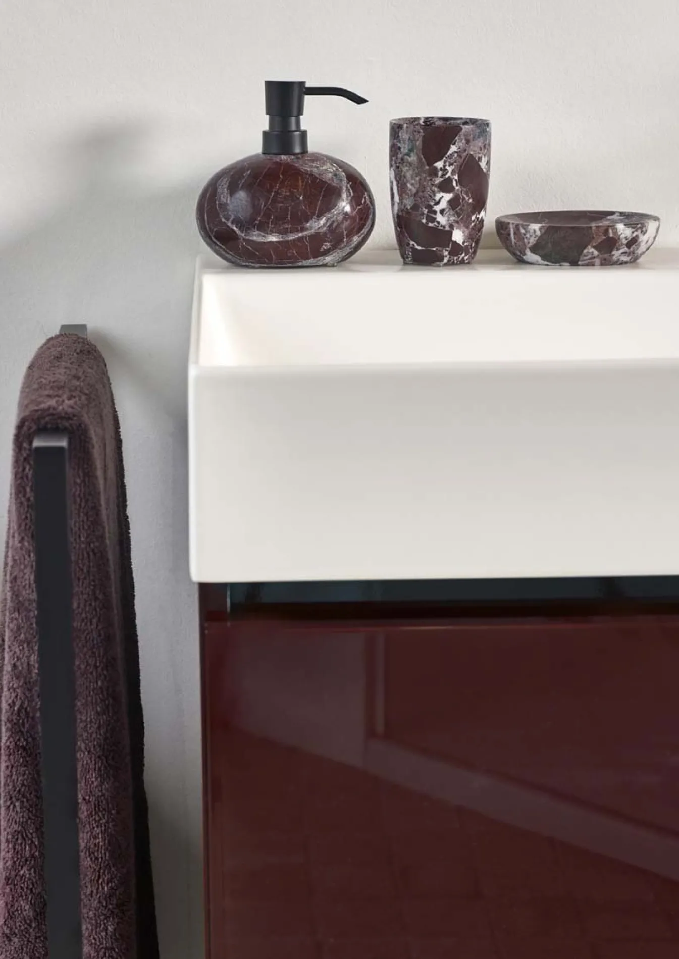 Hot Bath & Living Aquanova Cup MUNDO color Rosso (MUNTUM-559) Rosso-559