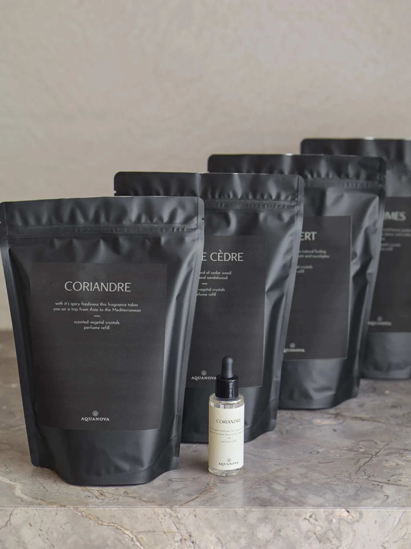 New Bath & Living Aquanova Fragrance stones PARIS incl. refill (PARCOR-BDC) Coriandre