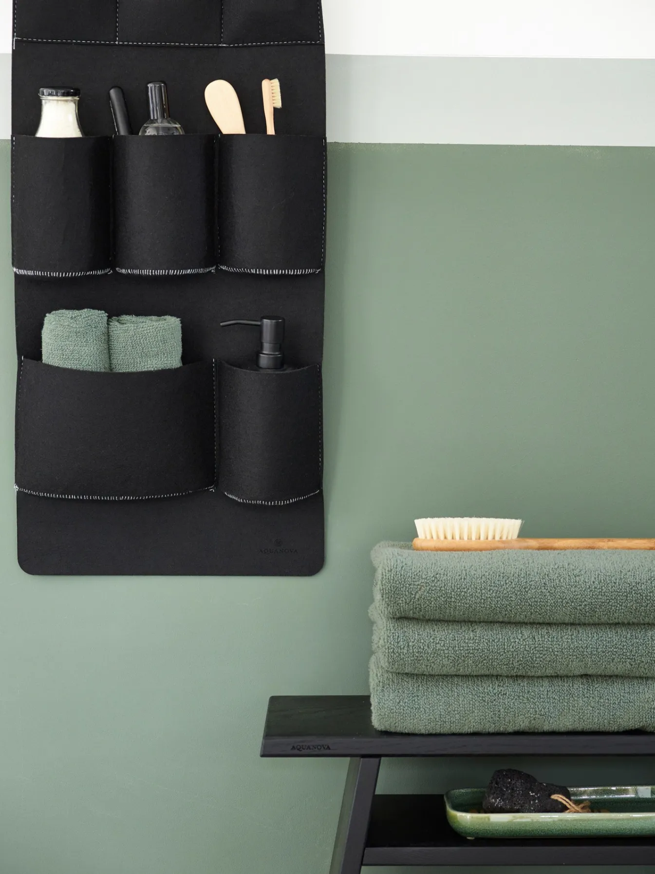 Online Bath & Living Aquanova Guest towel OSLO color Willow, green (OSLTW-116) set/6