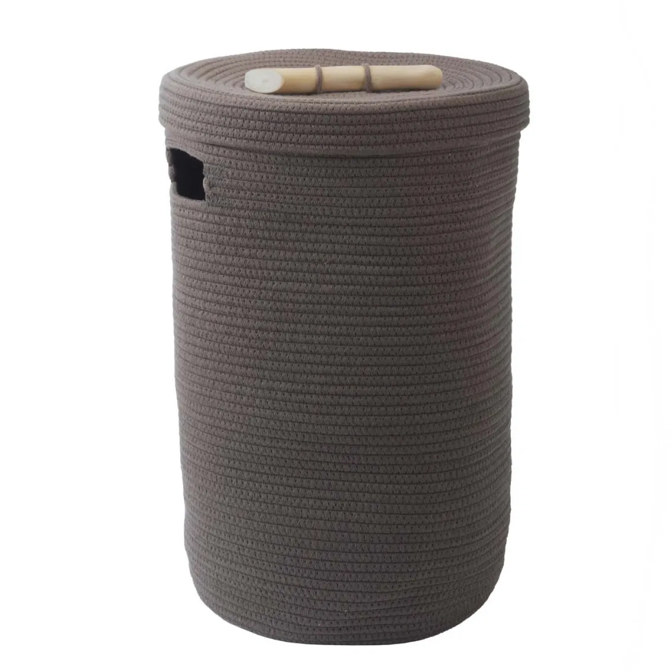 Best Sale Bath & Living Aquanova Laundry basket OTIS color (gray / gray-brown) Ash-109
