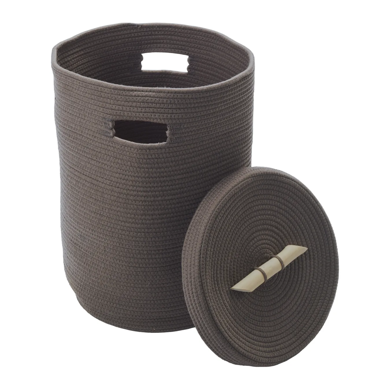 Best Sale Bath & Living Aquanova Laundry basket OTIS color (gray / gray-brown) Ash-109