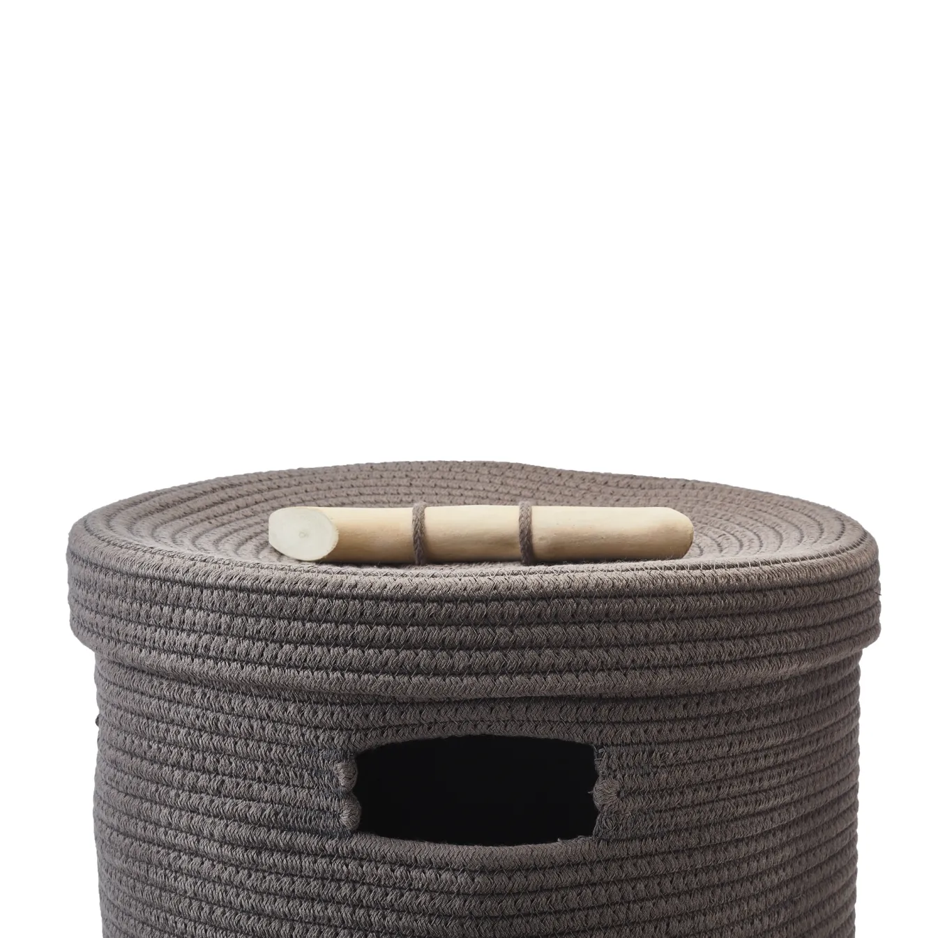 Best Sale Bath & Living Aquanova Laundry basket OTIS color (gray / gray-brown) Ash-109