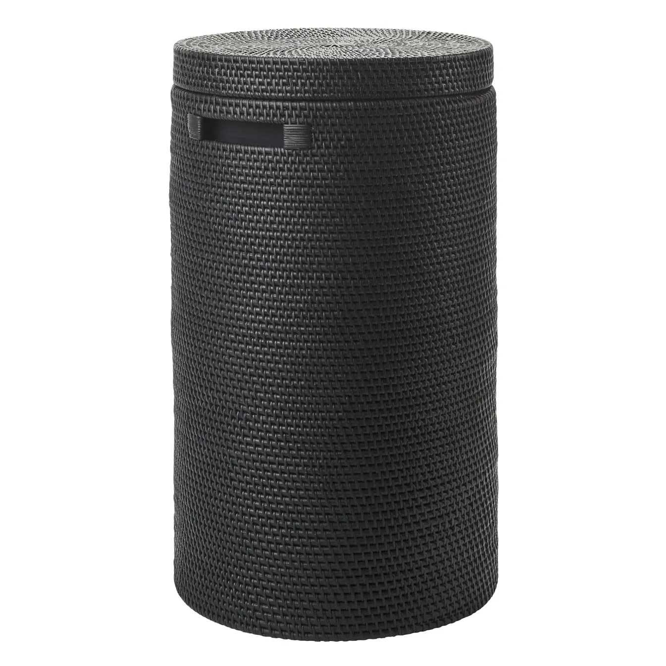 Online Bath & Living Aquanova Laundry basket with lid CINO color Black (black) Black-09