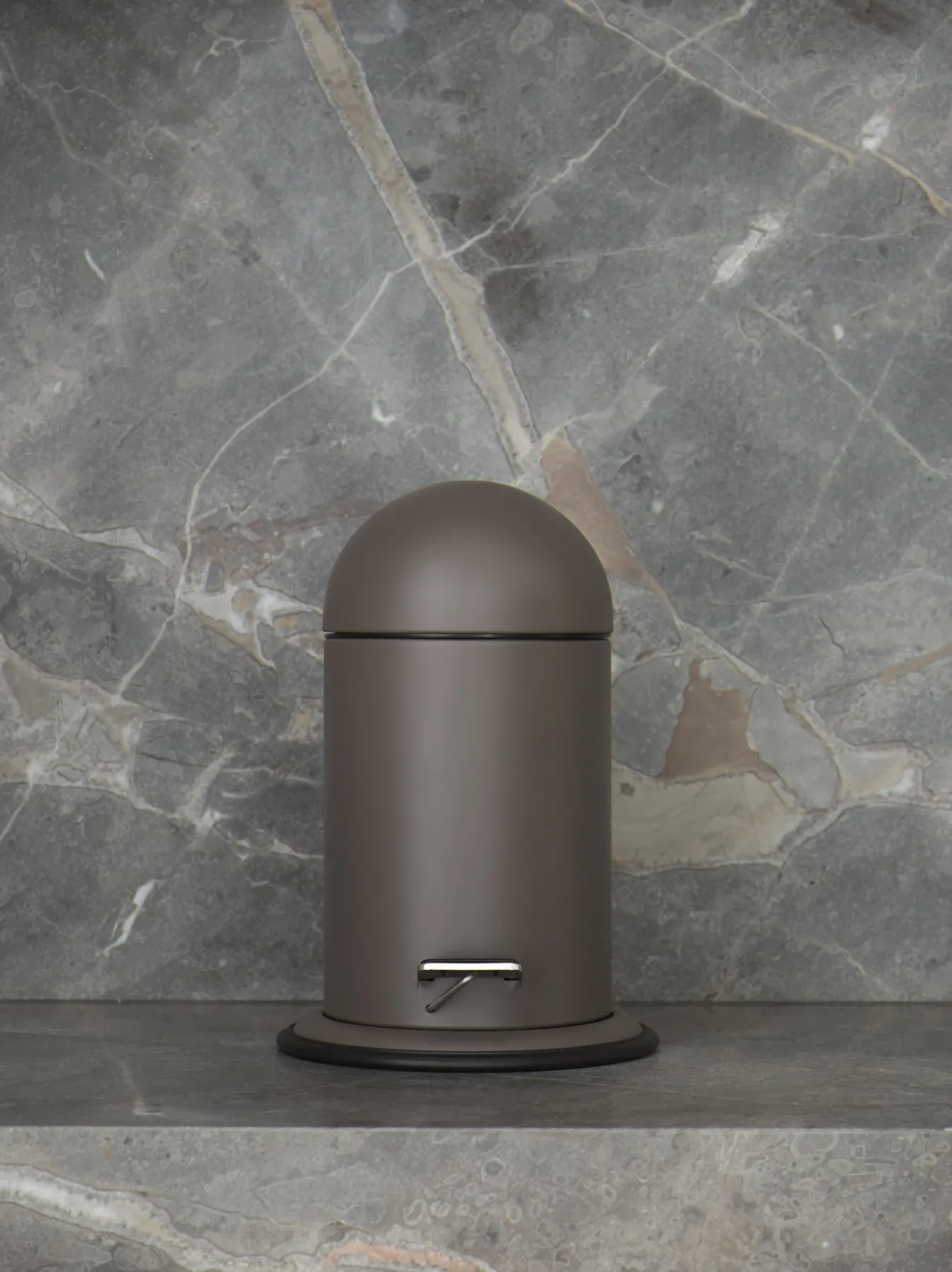 Clearance Bath & Living Aquanova Pedal bin ONA color (gray / gray-brown) 3 liters Ash-109
