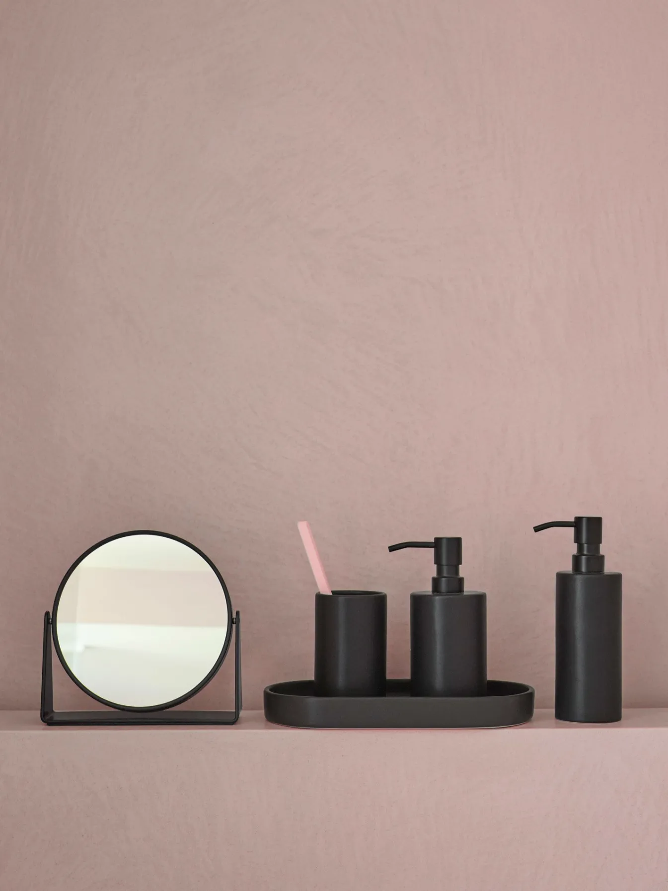 Shop Bath & Living Aquanova Toilet brush holder FORTE wall, color black (FORBHW-09) Black-09