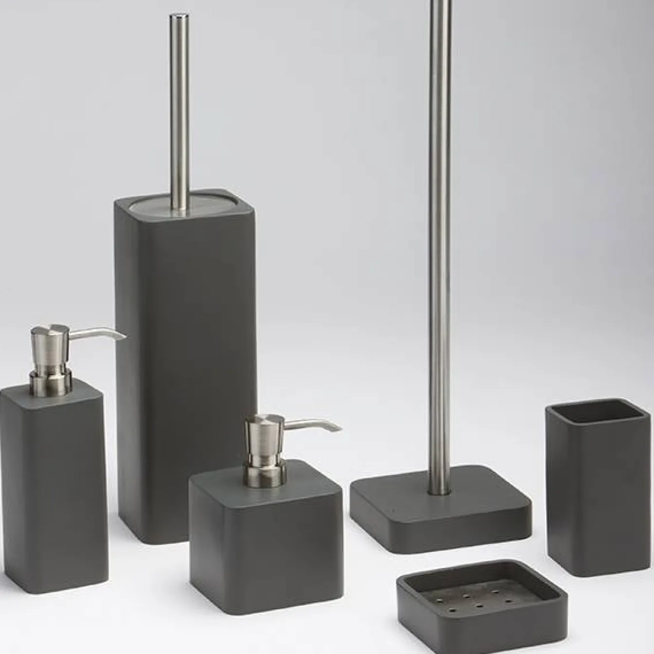 Hot Bath & Living Aquanova Toilet brush holder Ona Dark Gray-98