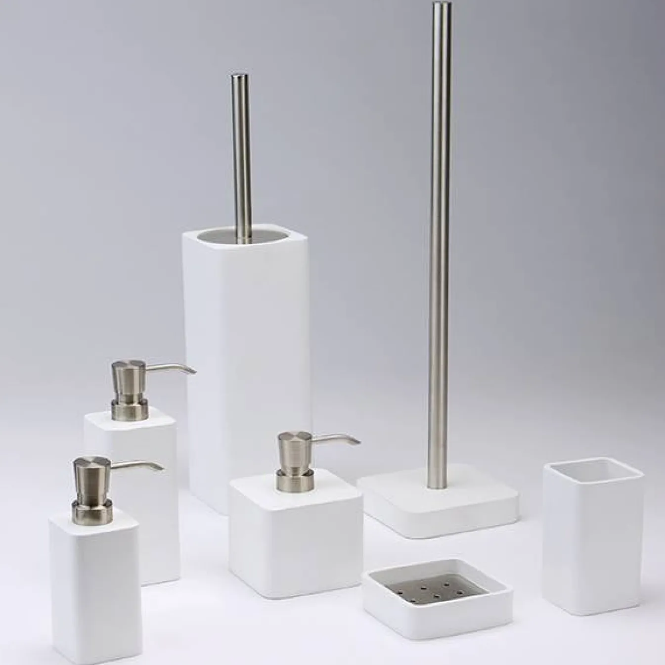 Flash Sale Bath & Living Aquanova Toilet brush holder Ona White-43