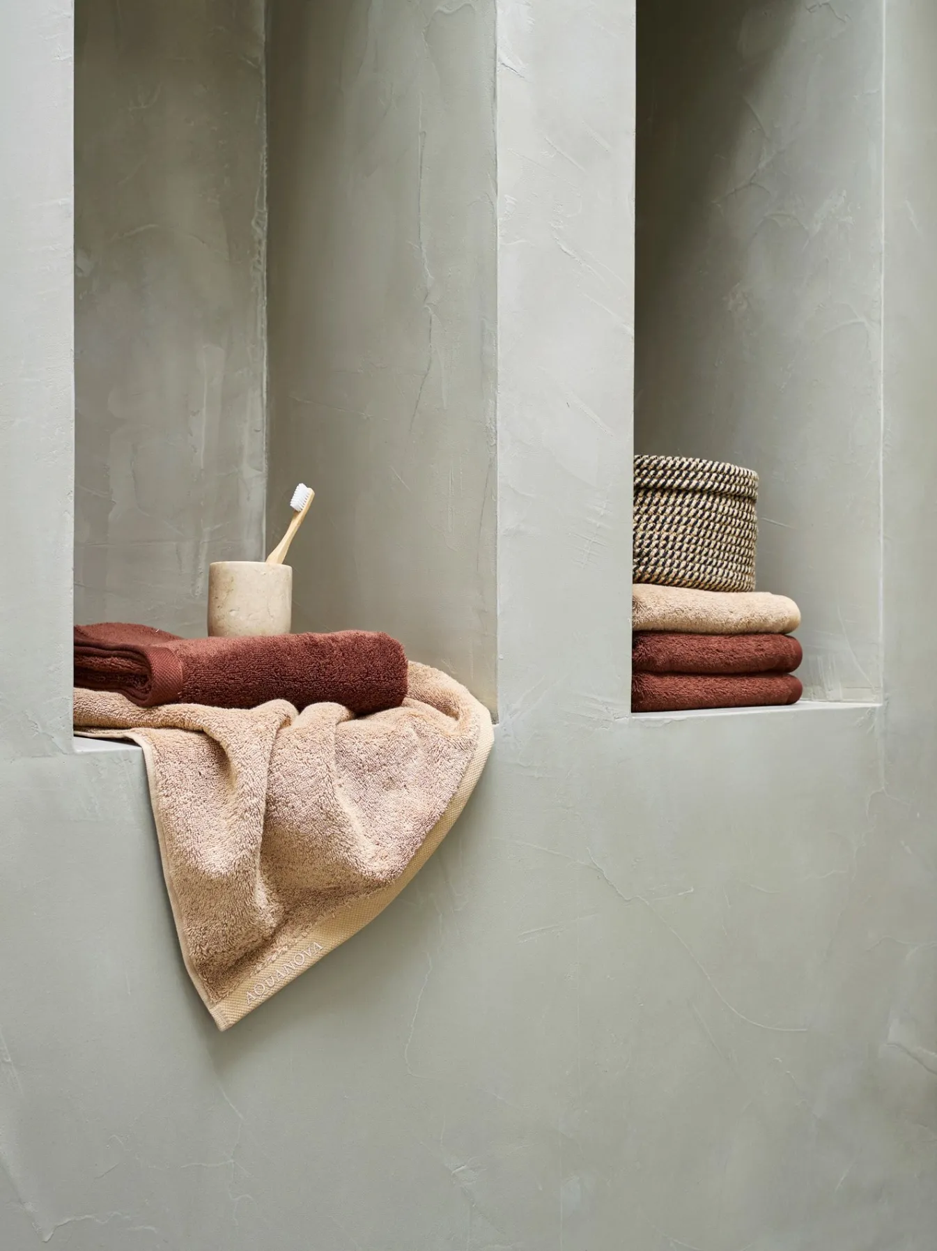 Cheap Bath & Living Aquanova Washcloth LONDON color (set/6) Umber-284
