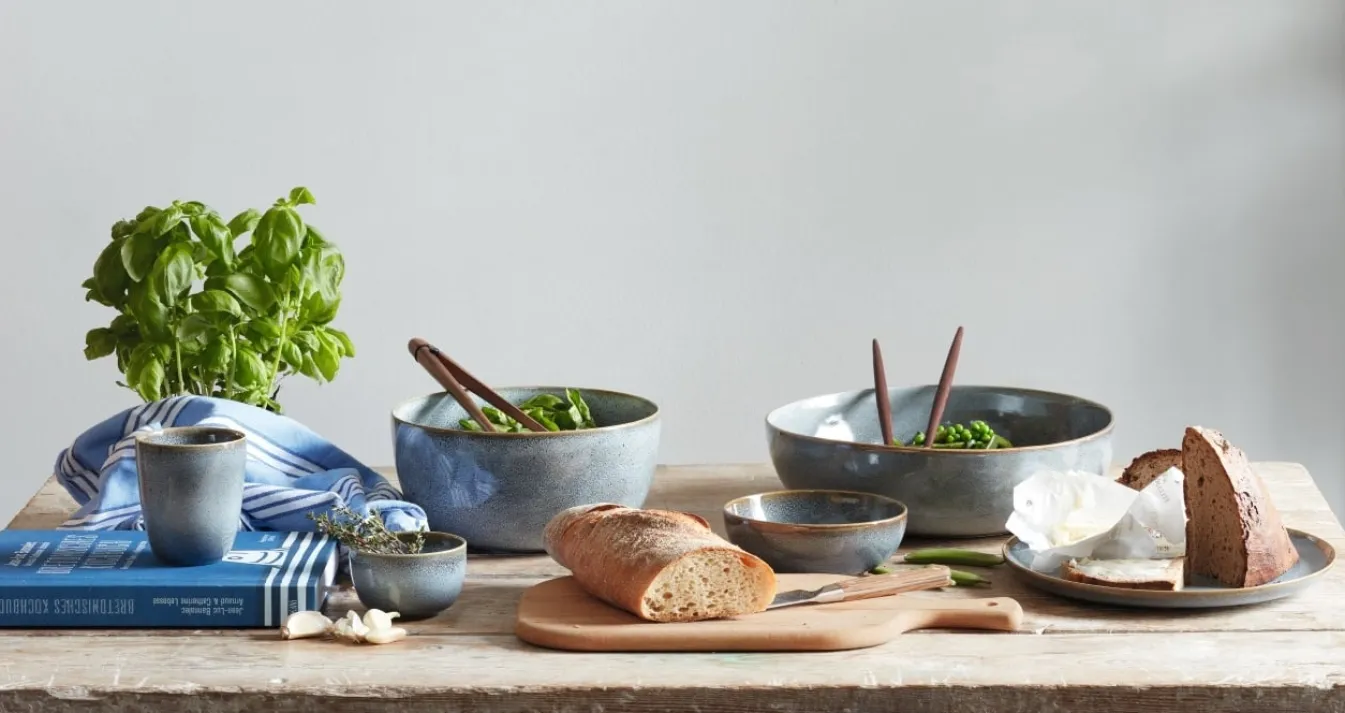 New Bath & Living ASA Selection SAISONS bowl / serving bowl 30 cm color Denim (blue) Denim-118