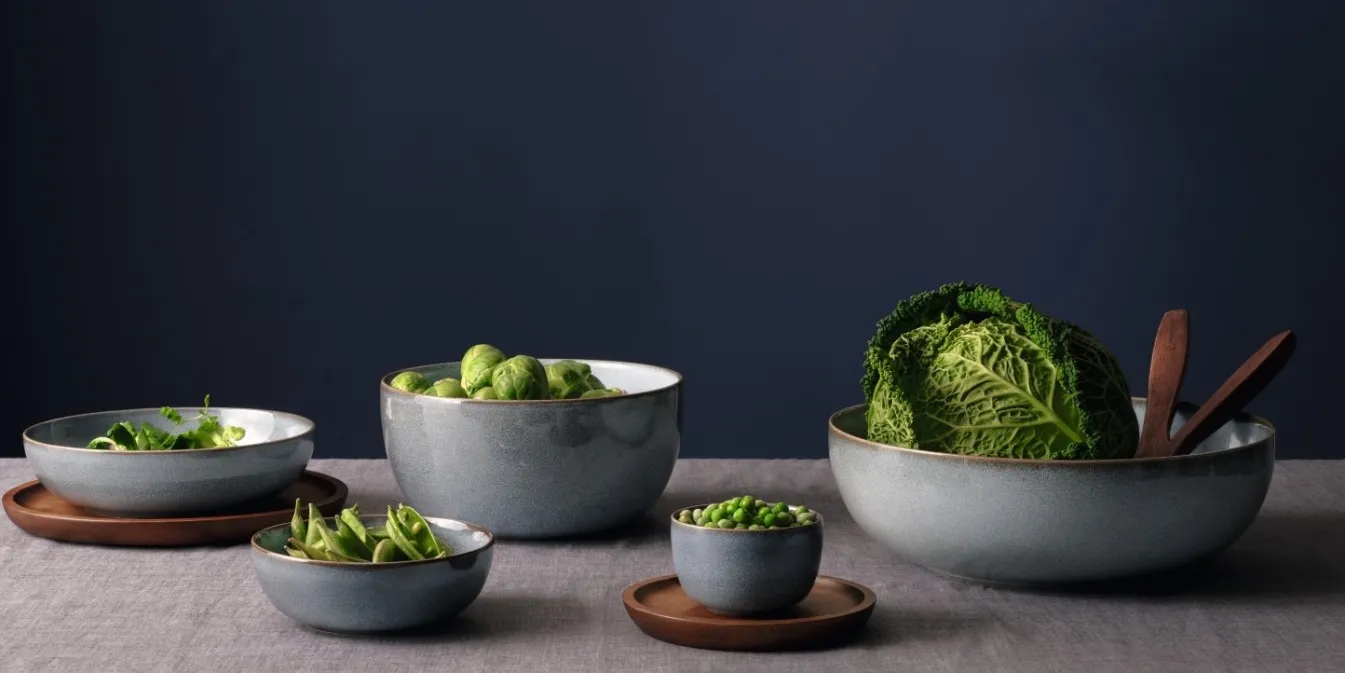 New Bath & Living ASA Selection SAISONS bowl / serving bowl 30 cm color Denim (blue) Denim-118