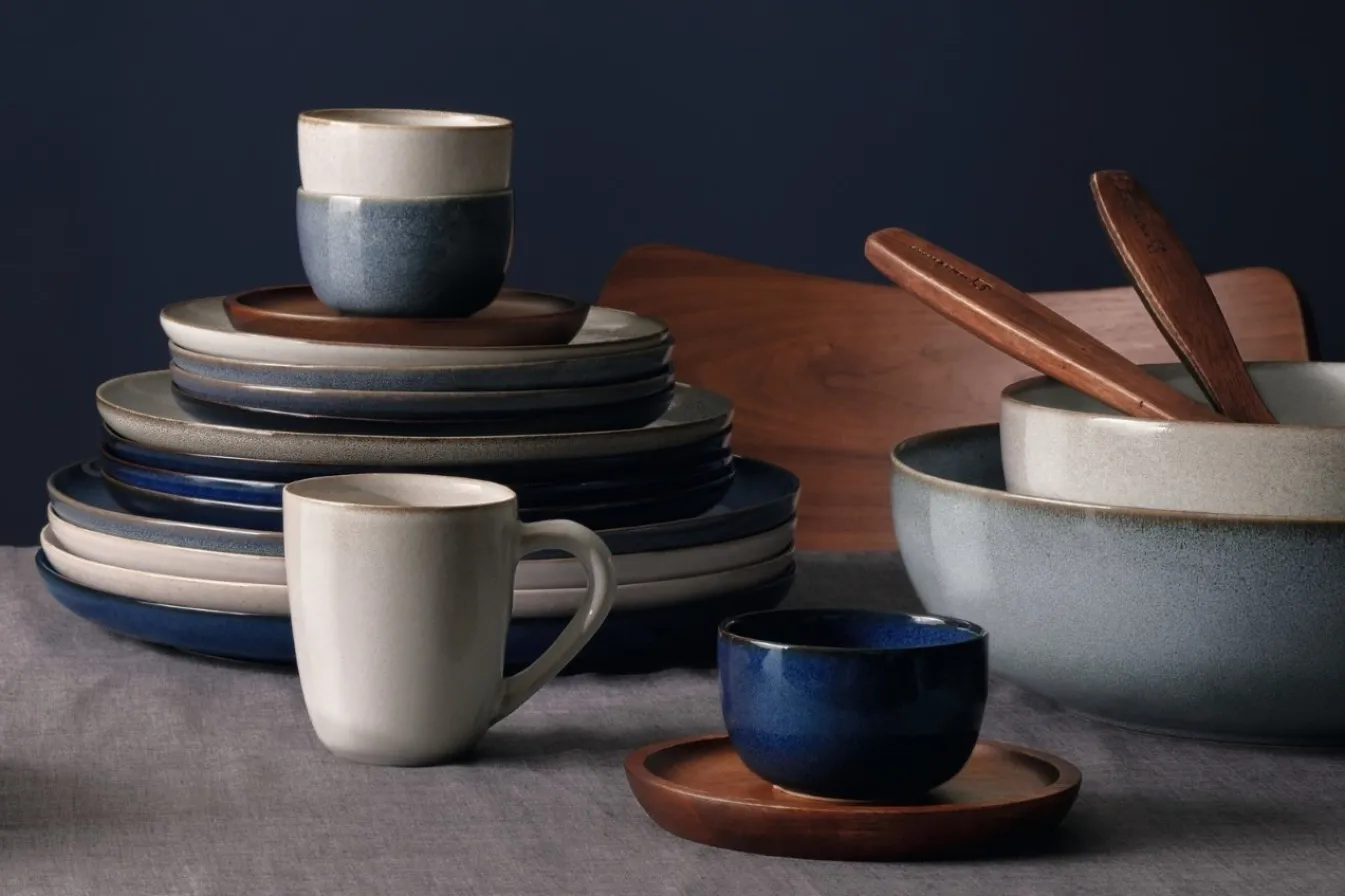 New Bath & Living ASA Selection SAISONS bowl / serving bowl 30 cm color Denim (blue) Denim-118