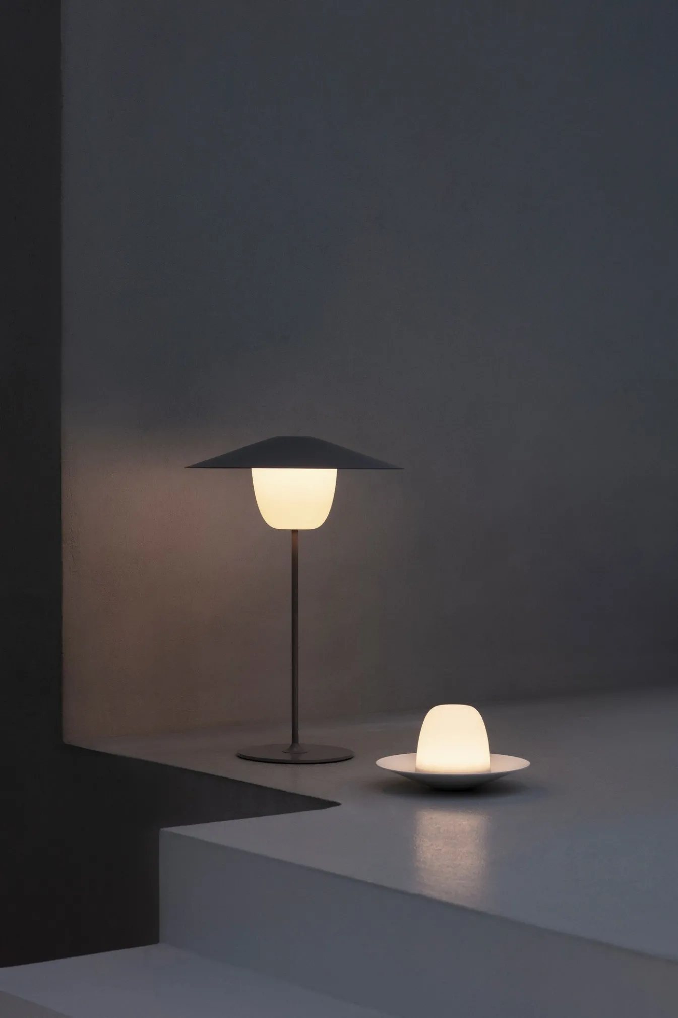 Best Sale Bath & Living Blomus ANI table lamp color Warm Gray (small) 66067 WarmGrey