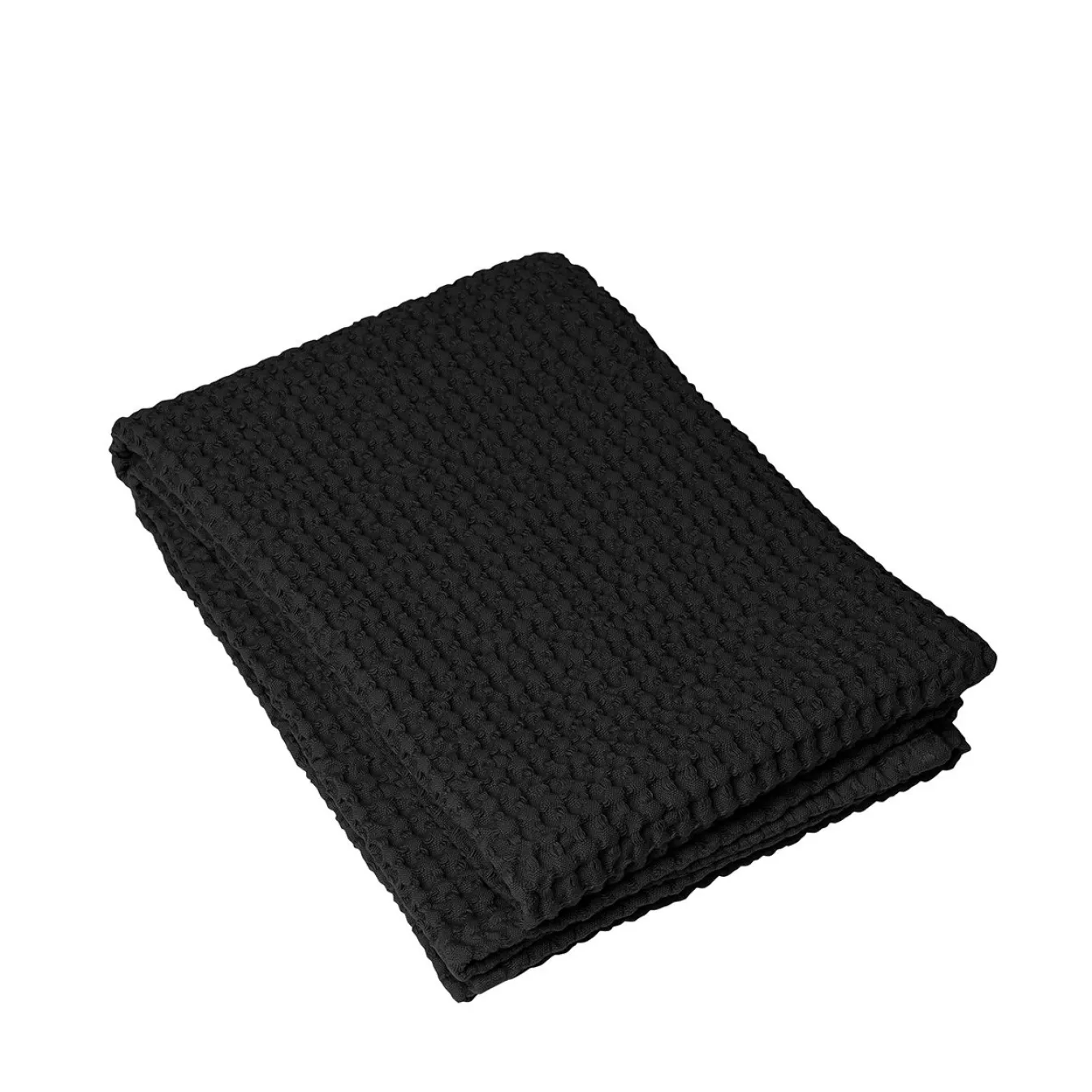 Fashion Bath & Living Blomus Bath towel CARO waffle pattern 70x140 cm color (66307) Black