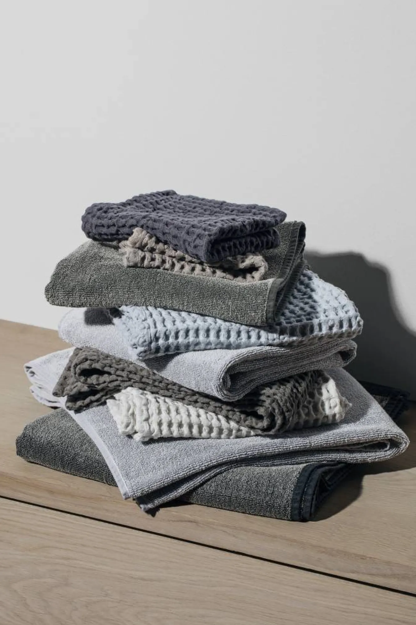 Hot Bath & Living Blomus Bath towel waffle pattern 70x140 cm CARO color Agave Green, olive green 400 gr / m² (68994) AgaveGreen