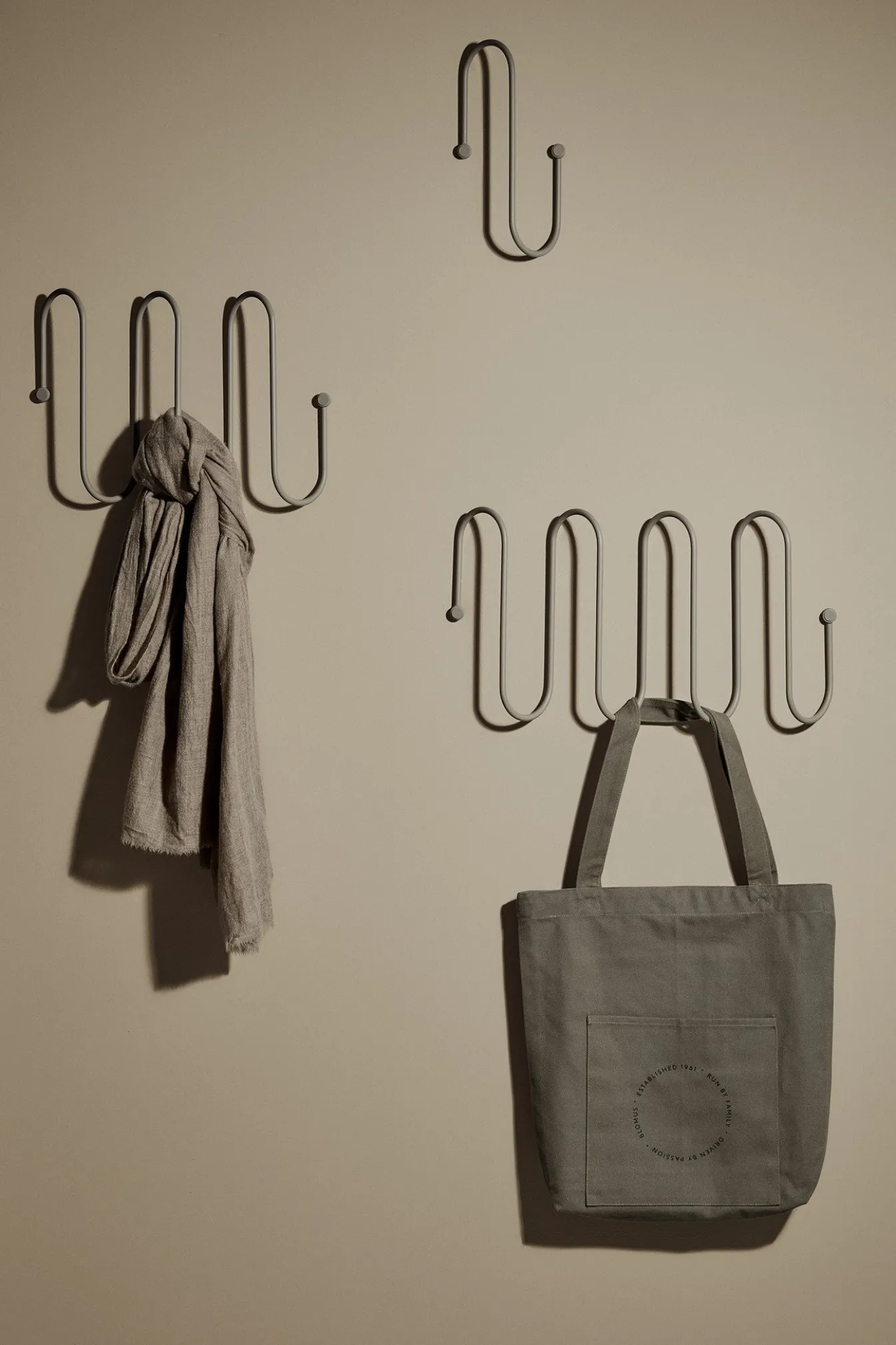 Clearance Bath & Living Blomus CURL coat rack Steel Gray (Medium) 65920