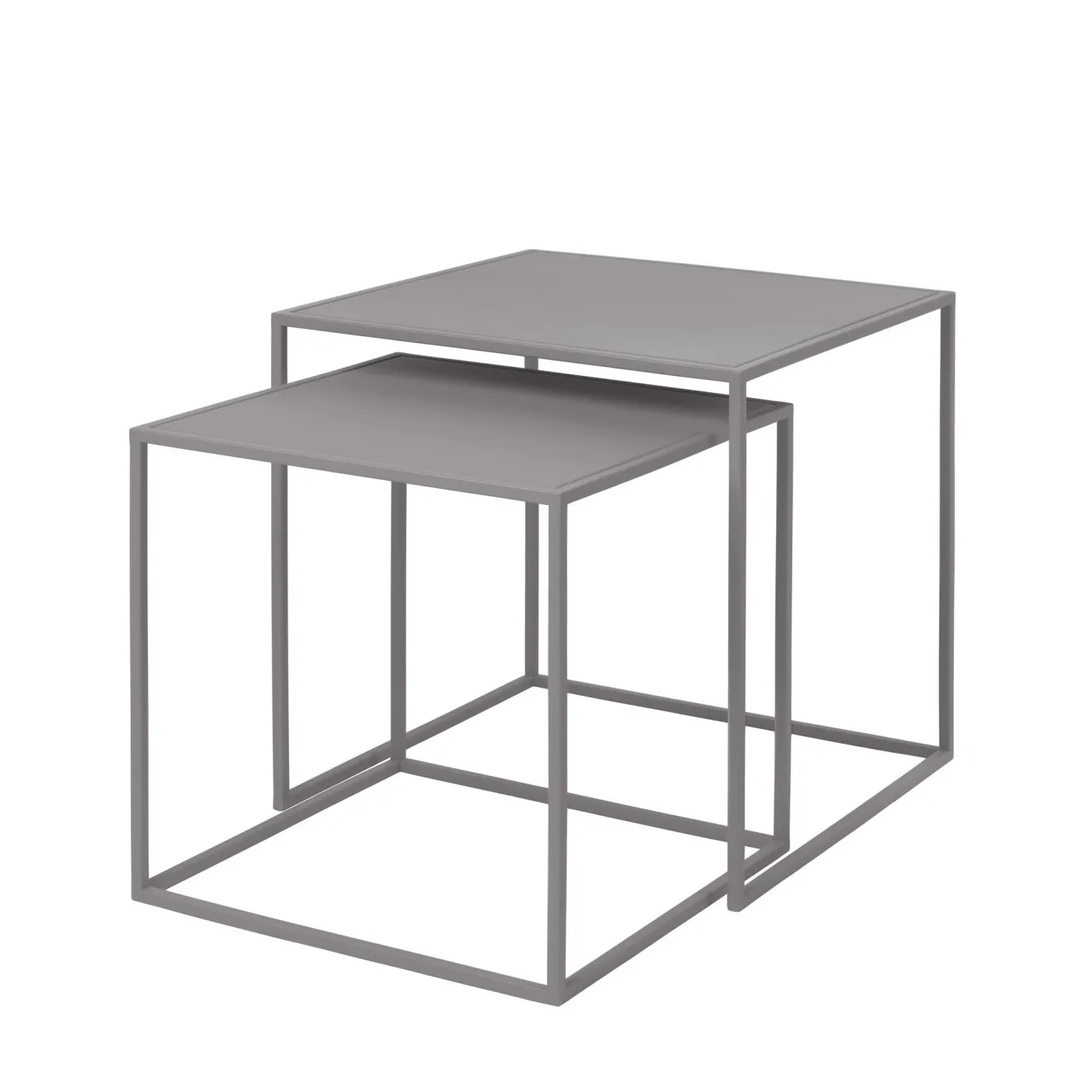 Best Bath & Living Blomus FERA set of 2 side tables color Mourning Dove (65989) MourningDove(light-grey)