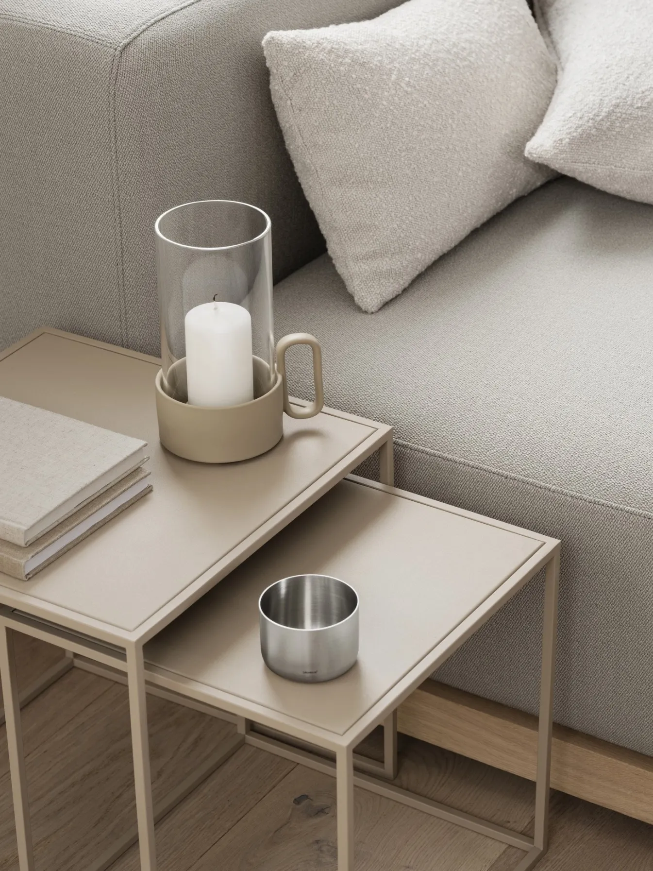 New Bath & Living Blomus FERA set of 2 side tables color (65987) Nomad
