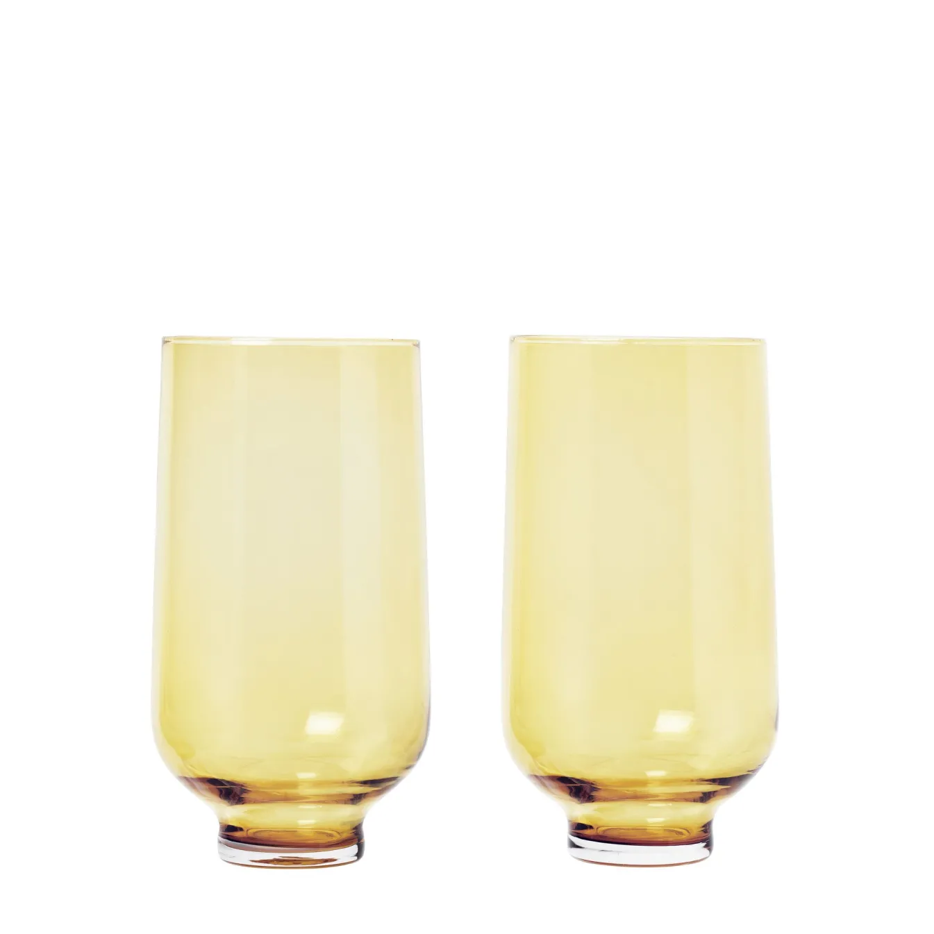 Fashion Bath & Living Blomus FLOW long drink glasses color Dull Gold (63922) set / 2