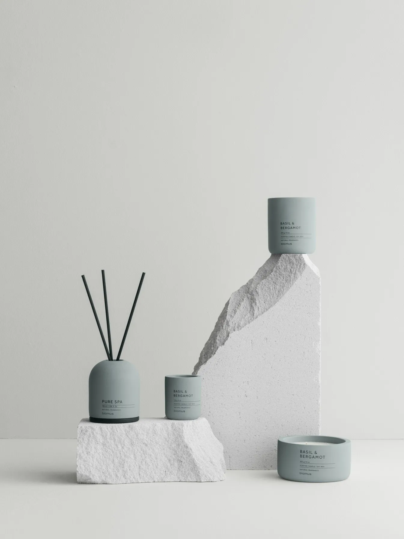 Flash Sale Bath & Living Blomus FRAGA scented candle Basil  Bergamot (114 grams) 66449 PineGray
