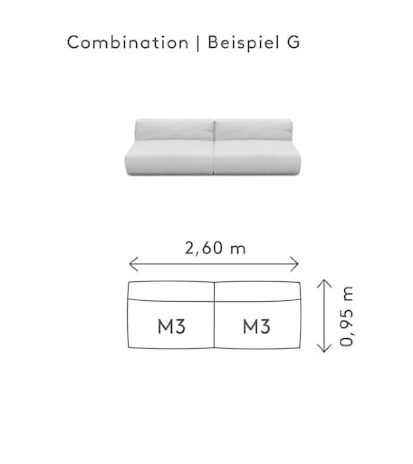 Hot Bath & Living Blomus GROW lounge sofa G (.6206.G) Cloud