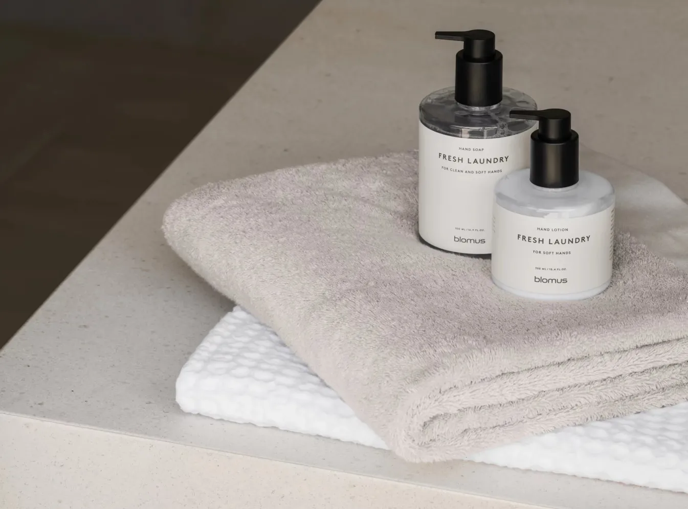Best Bath & Living Blomus Guest towel (set/2) RIVA 30x50 cm color 700 gr/m² (69239) Moonbeam