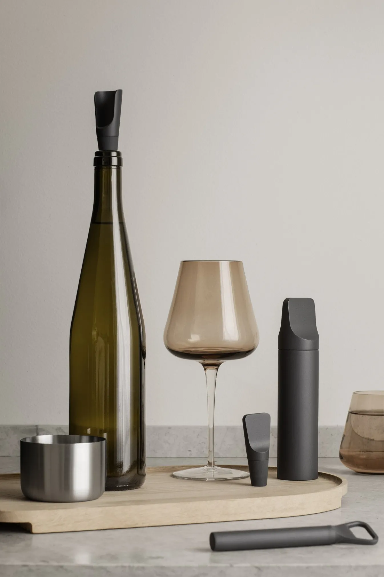 Discount Bath & Living Blomus ILO wine pourer color - 64261 Magnet