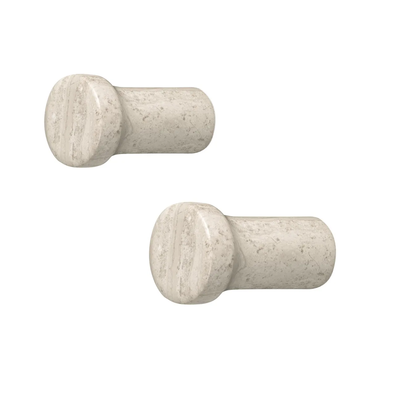 Sale Bath & Living Blomus LAMURA wall hooks Mourning Dove set / 2 (66341) MourningDove