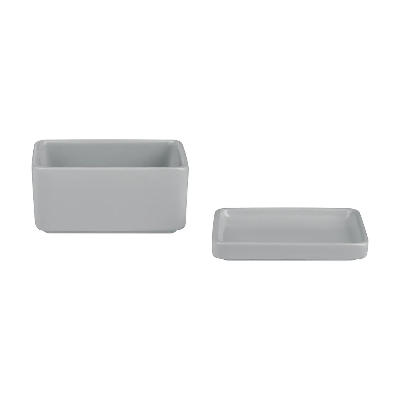 Outlet Bath & Living Blomus PILAR butter dish color Mirage Gray (64369) MirageGrey