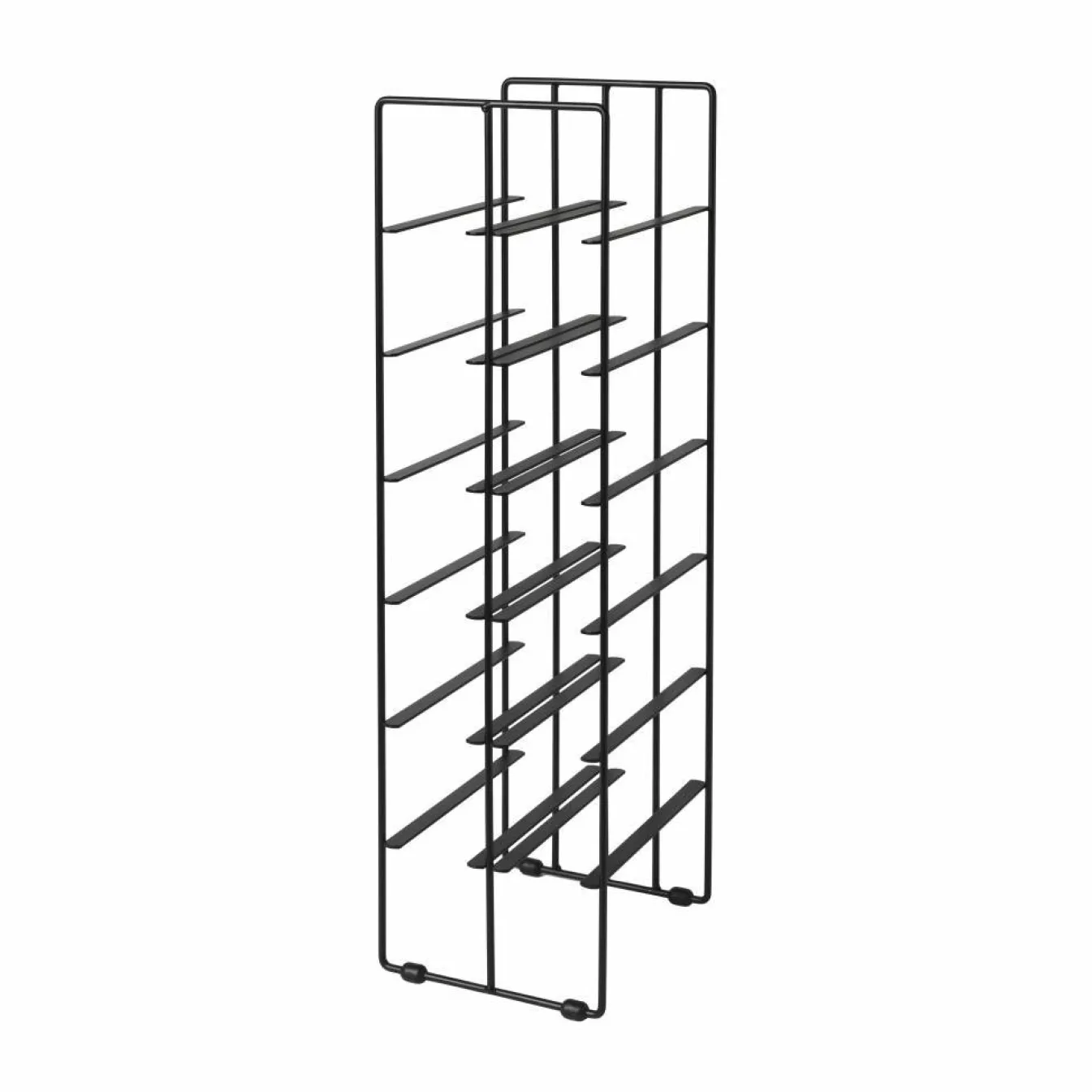 Outlet Bath & Living Blomus PILARE wine rack / bottle rack color Black (65776) 12 bottles Zwart