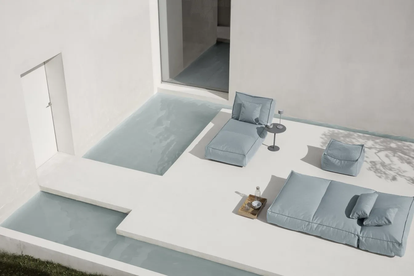 Fashion Bath & Living Blomus STAY pouf color (62091) Ocean