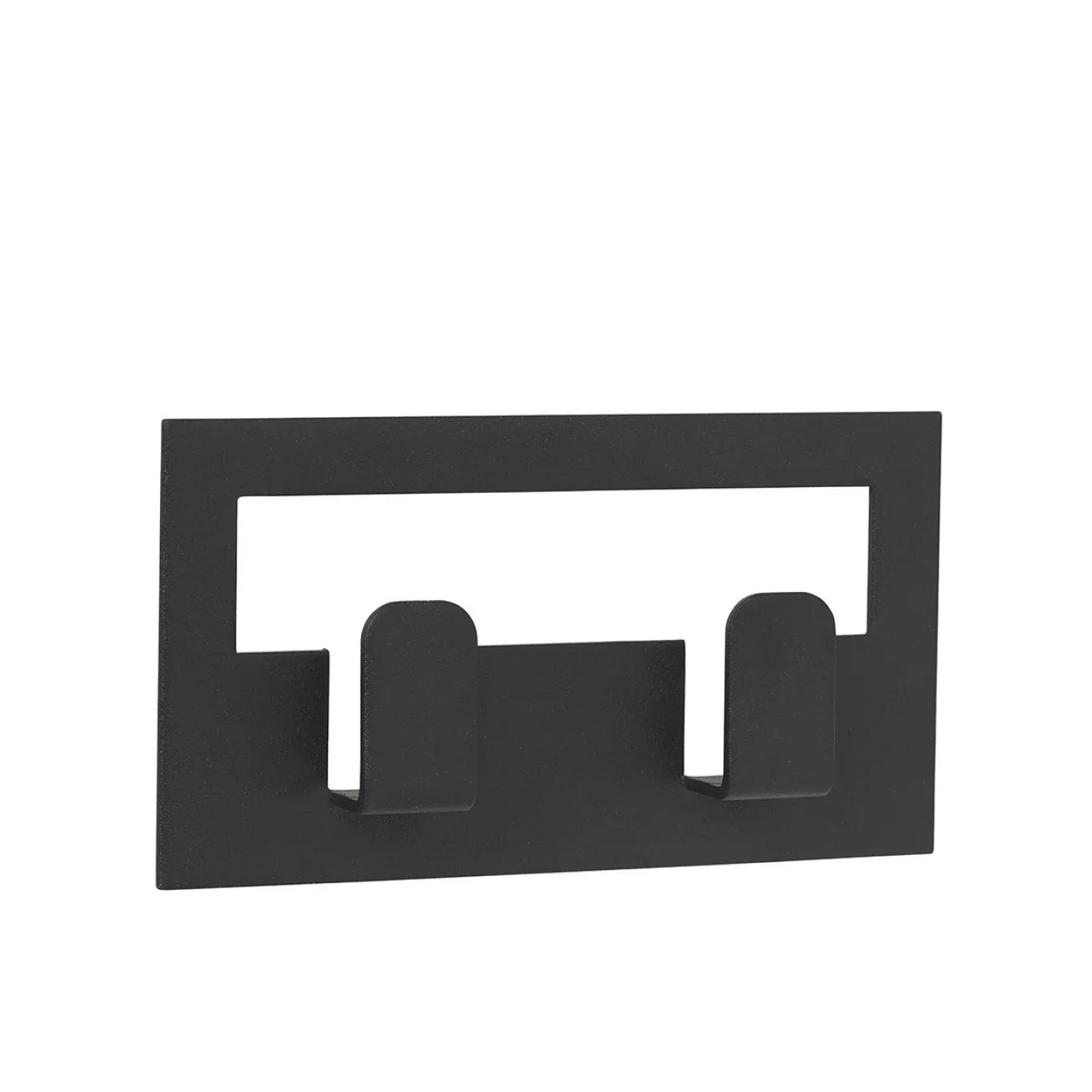 New Bath & Living Blomus VINDO double towel hook self-adhesive (64179) Black
