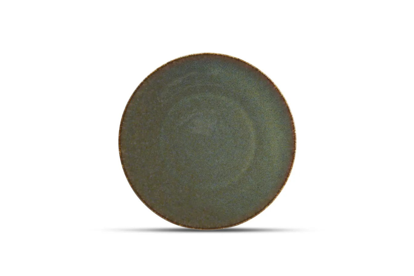 Shop Bath & Living BonBistro CIRRO flat plate 21 cm - Green multi (740550) Greenmulti