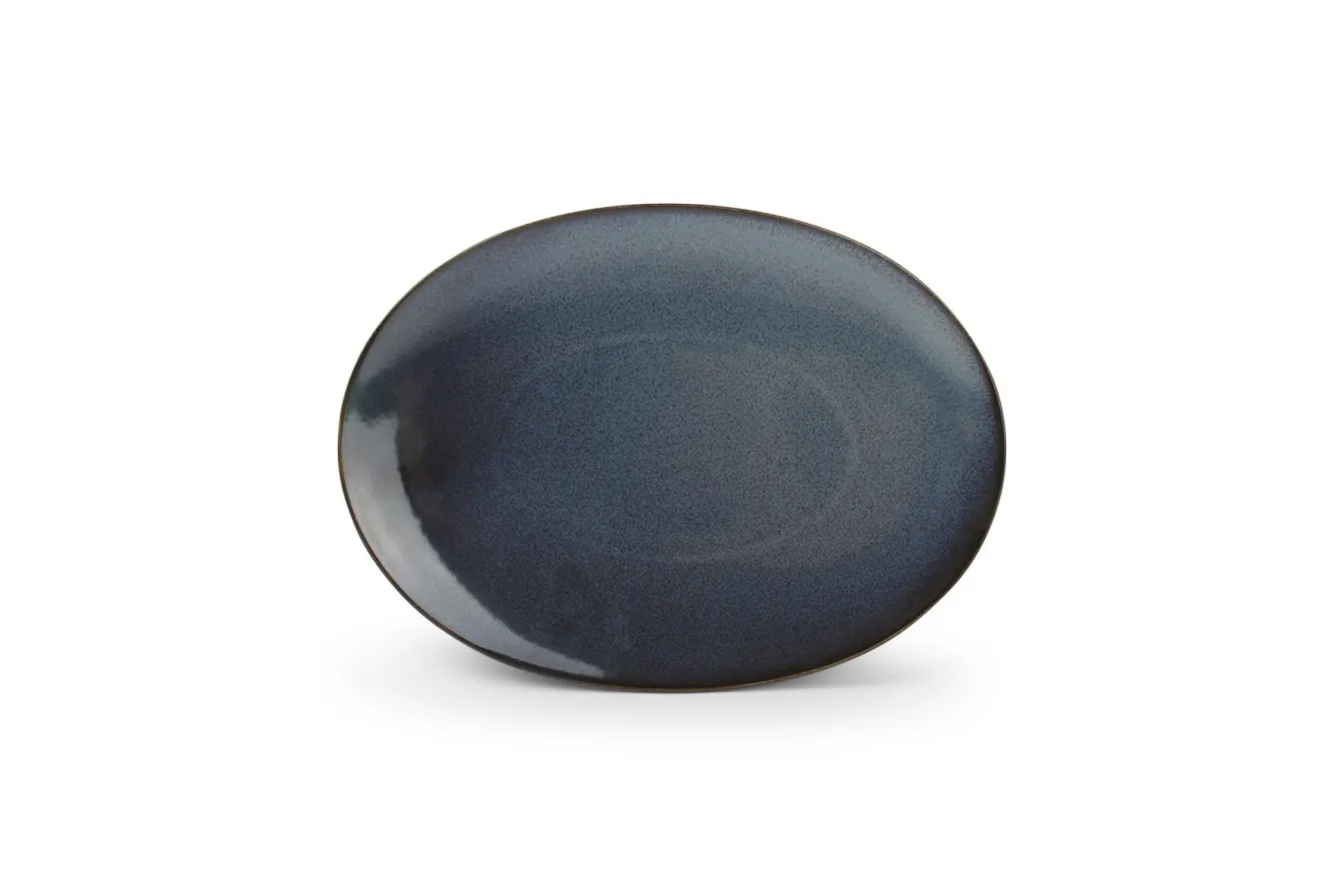 Store Bath & Living BonBistro CIRRO flat plate oval 24 cm - Dark blue (740974) Darkblue