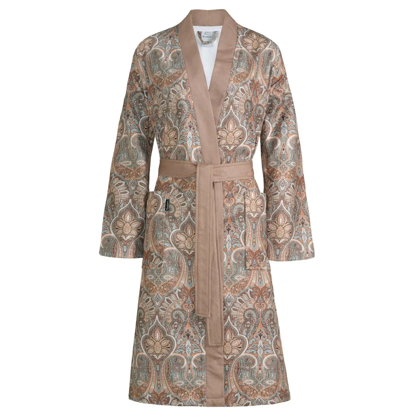 Best Sale Bath & Living Vandyck Bathrobe EMMA color Fudge (BAGE22202)