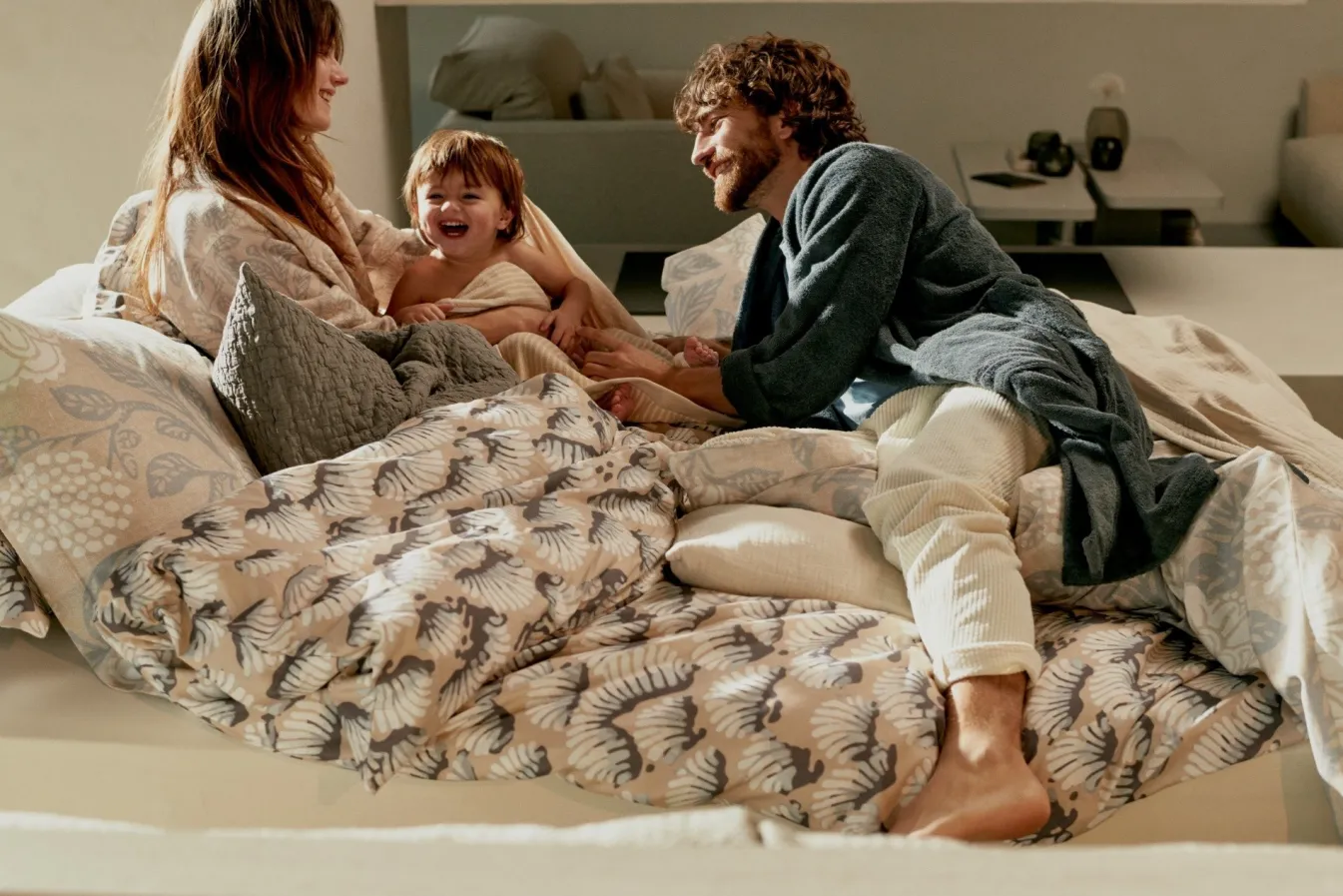 Sale Bath & Living Vandyck Bathrobe MARLY color Linen (BAAL24101)