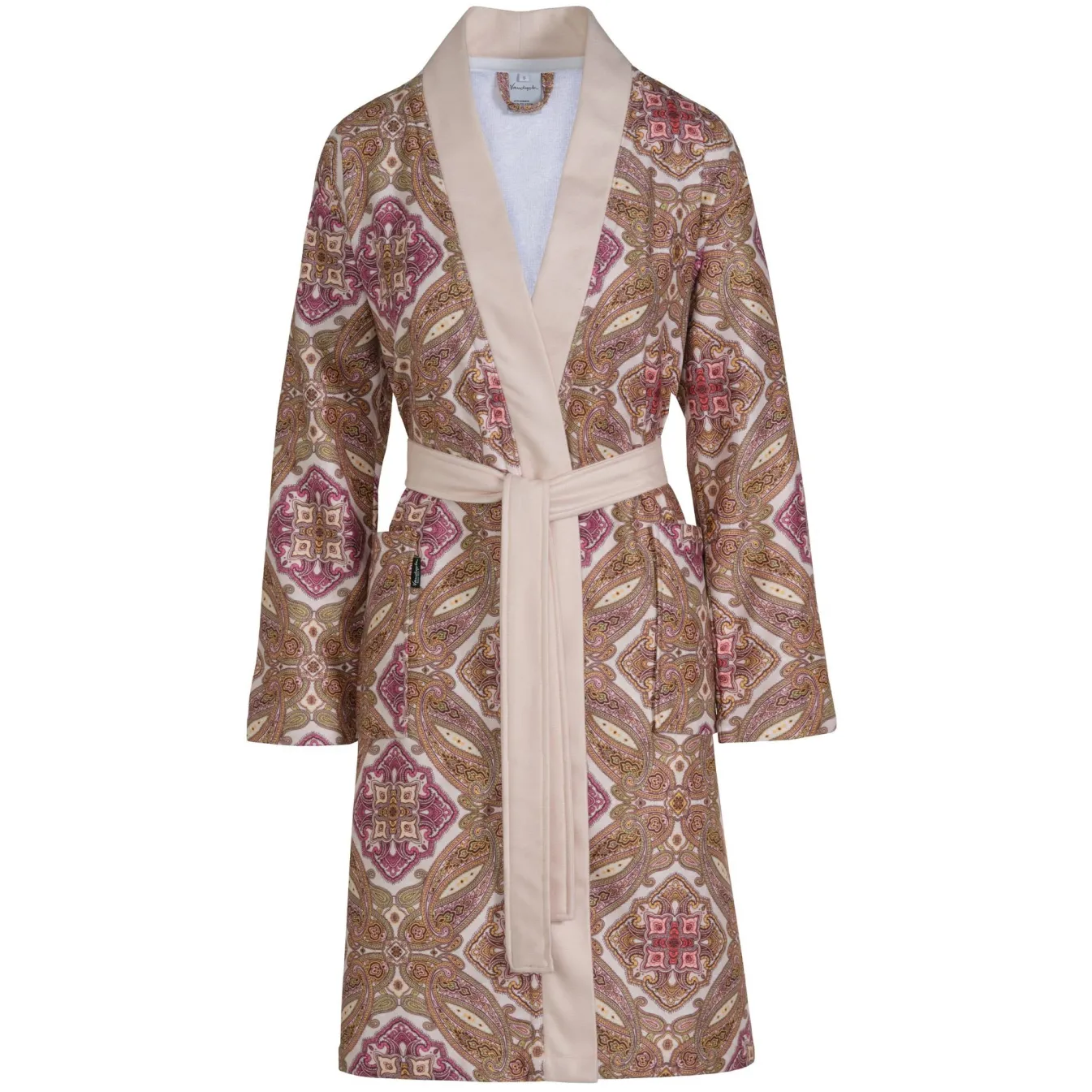 Outlet Bath & Living Vandyck Bathrobe RUBY color Apricot Blush