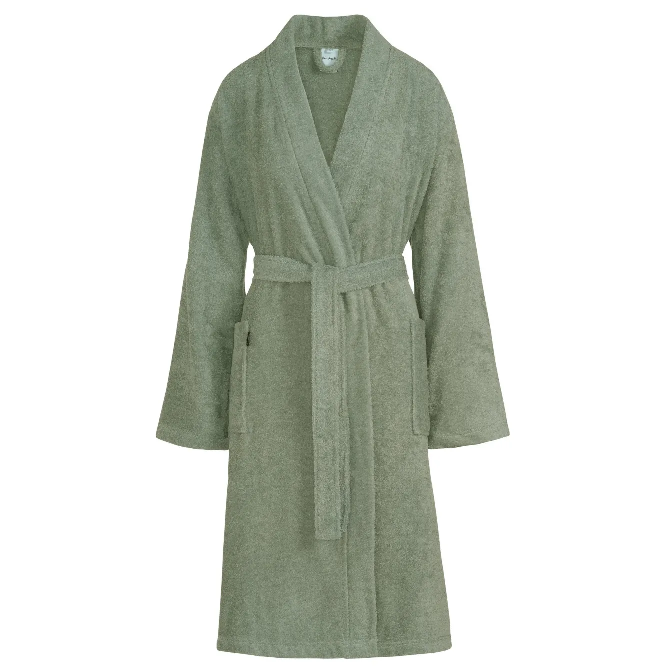 Discount Bath & Living Vandyck Bathrobe TOLEDO color Pale Olive (BAGE22105)