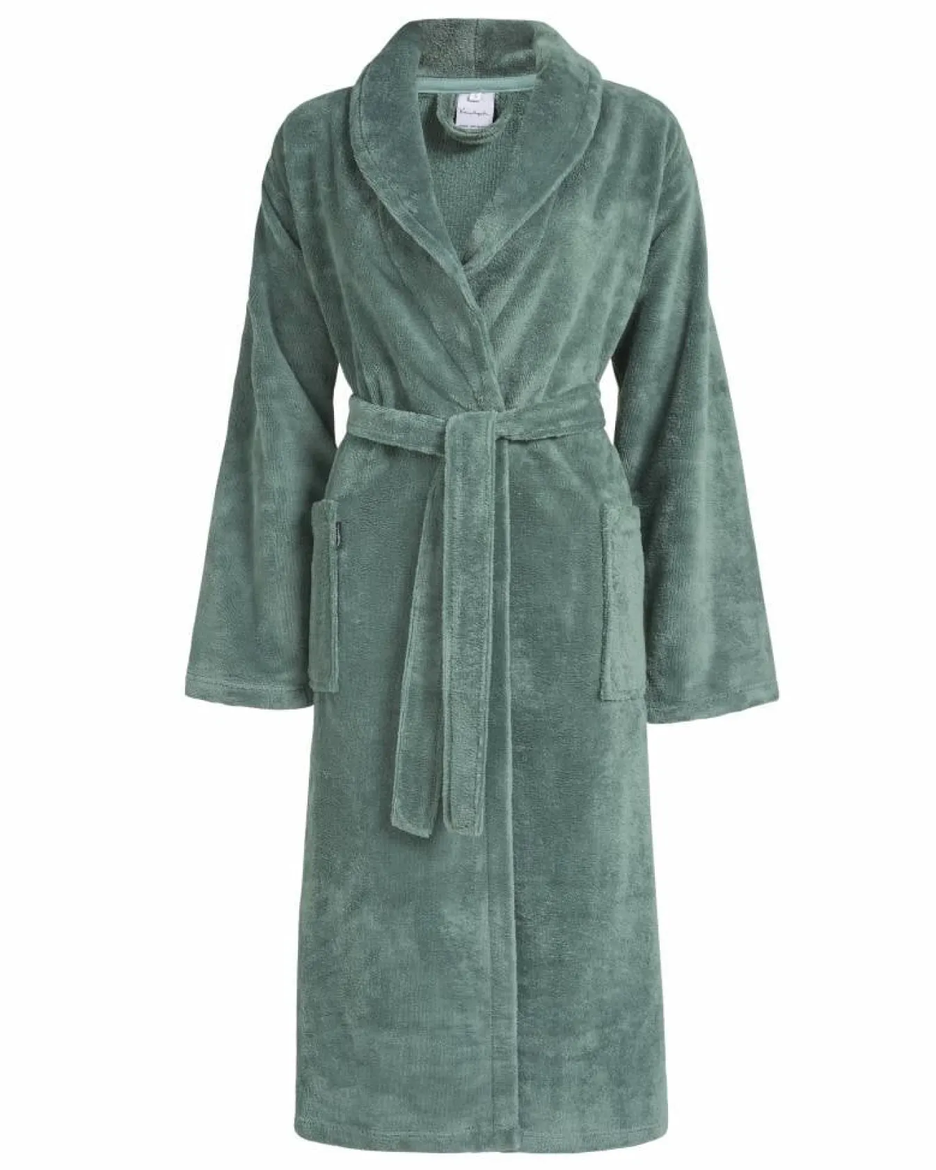 Outlet Bath & Living Vandyck BEAUMONT bathrobe Vintage Green-166 (BAGE14201)