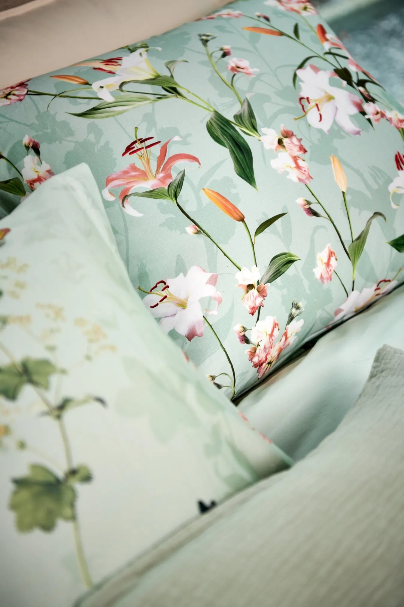 Best Sale Bath & Living Vandyck Duvet cover AZALEA Light Green 240x220 cm (satin cotton)