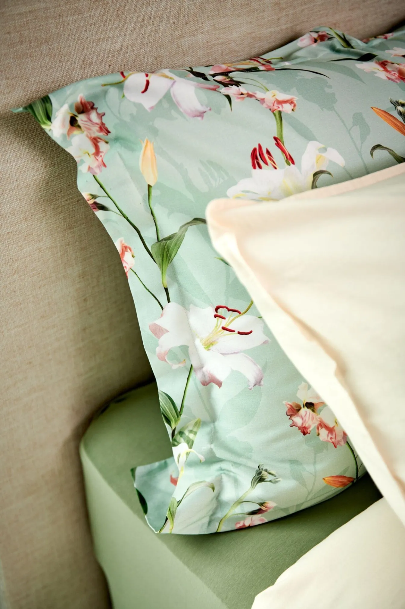 Best Sale Bath & Living Vandyck Duvet cover AZALEA Light Green 240x220 cm (satin cotton)
