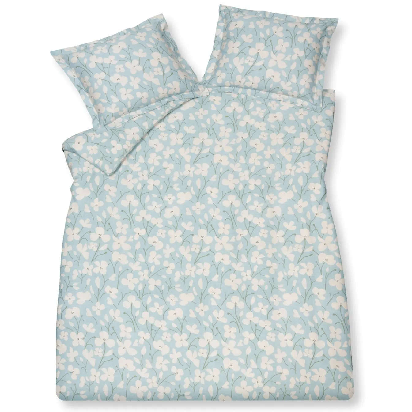 Clearance Bath & Living Vandyck Duvet cover BLUE SKY Pearl Blue 240x220 cm (satin cotton)