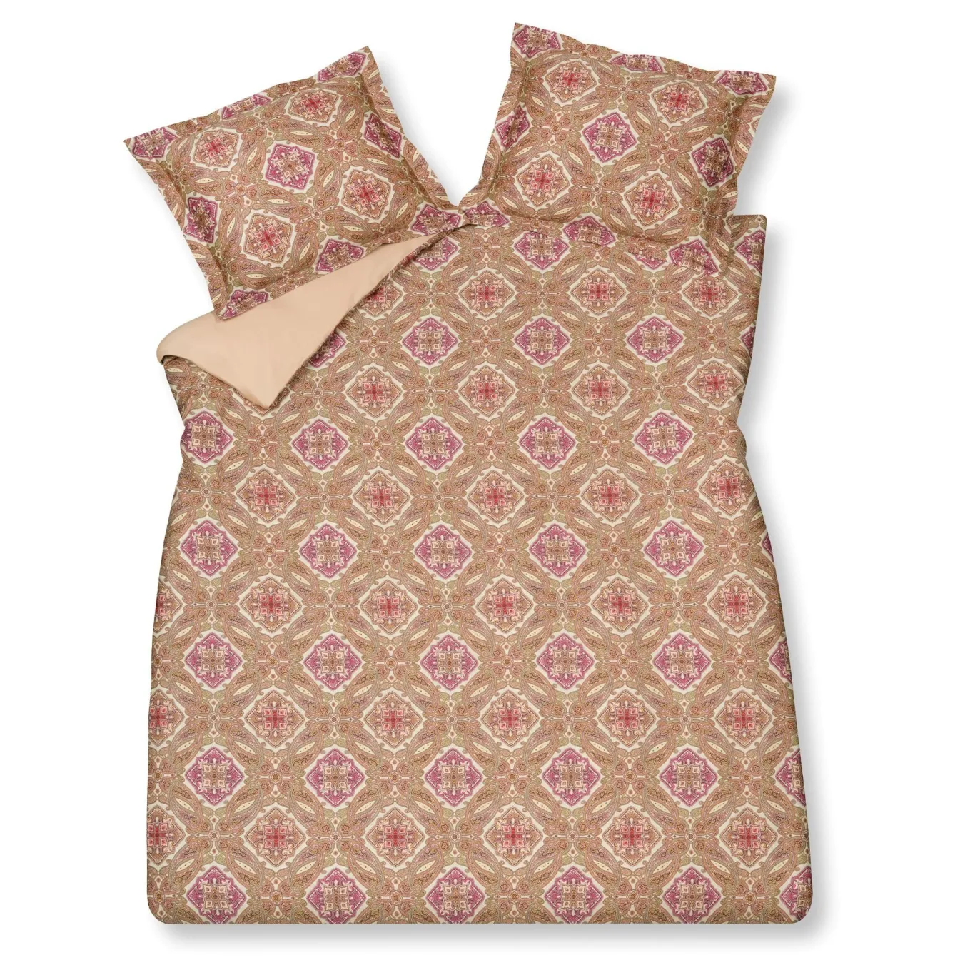 New Bath & Living Vandyck Duvet cover CHARM Apricot Blush 240x220 cm (satin cotton)
