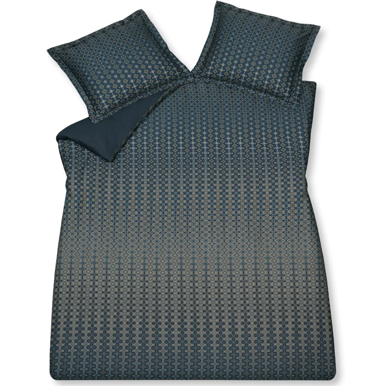 Outlet Bath & Living Vandyck Duvet cover ENERGIZE Blue Ink 240x220 cm (satin cotton)