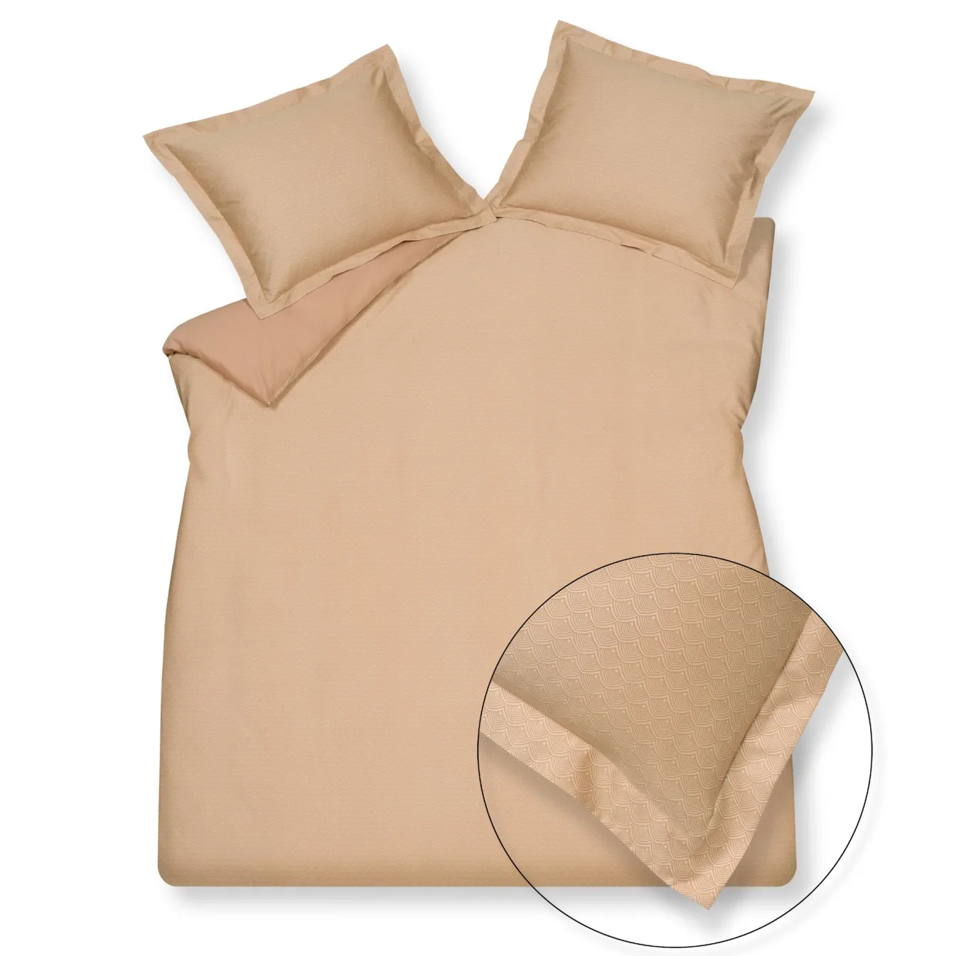 Flash Sale Bath & Living Vandyck Duvet cover FIZZY Praline 140x220 cm (satin) SASA22104