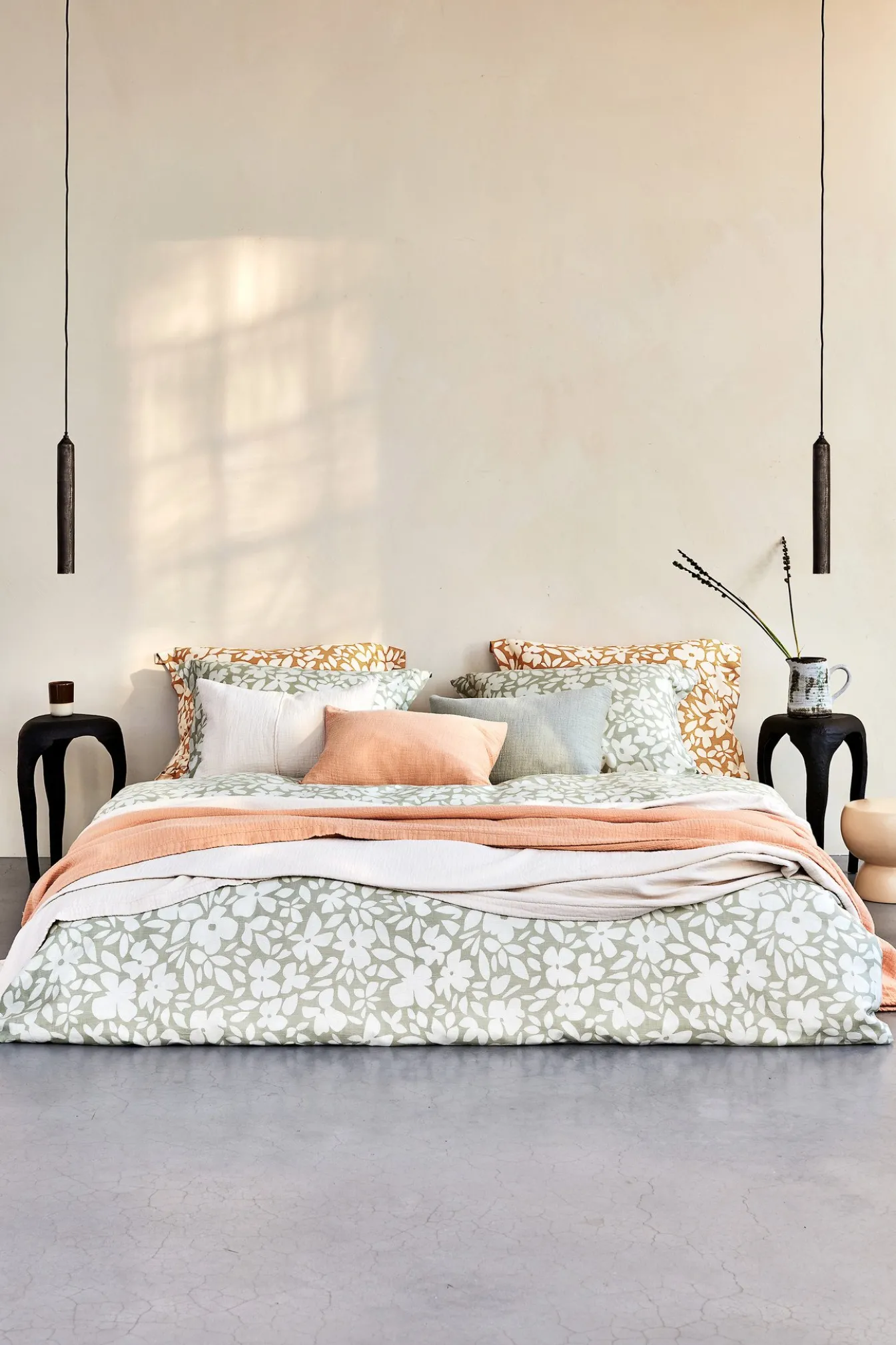 Hot Bath & Living Vandyck Duvet cover FLORALS Apricot Blush 200x220 cm (SABB23104)